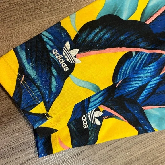 adidas Originals Women's FARM Rio Passinho Floral Fashion Tight Leggings Sz. S - Picture 4 of 6